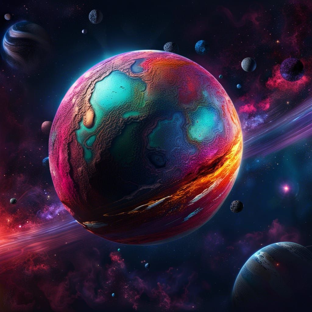 Hyperdetailed Rogue Planet in Deep Space