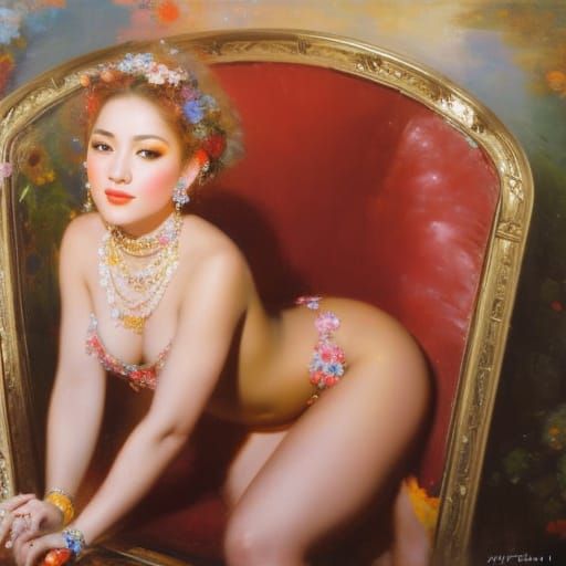 Burning Man Festival: Impressionistic Portrait