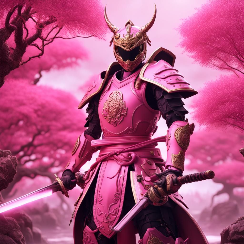 Pink Suzaku Samurai Ranger Concept Art