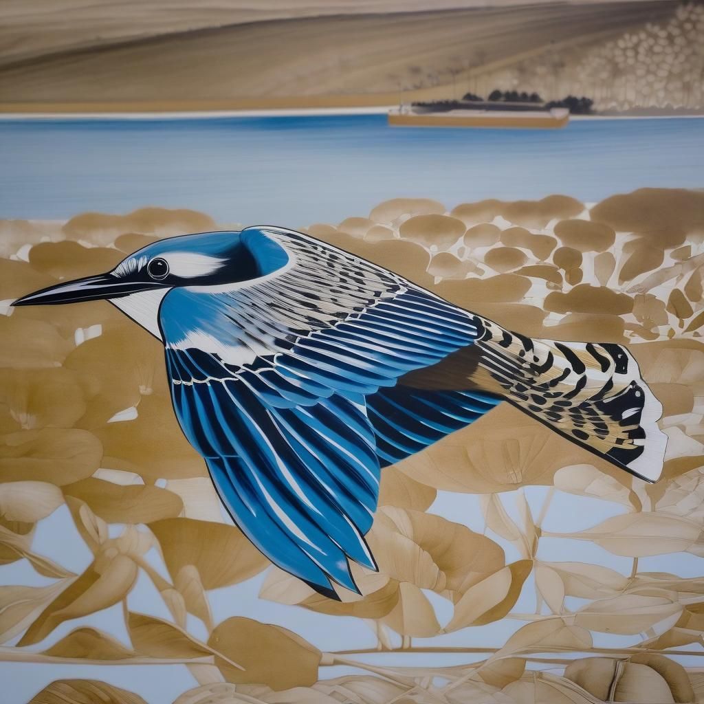 Bird in Flight: AI Generated Image