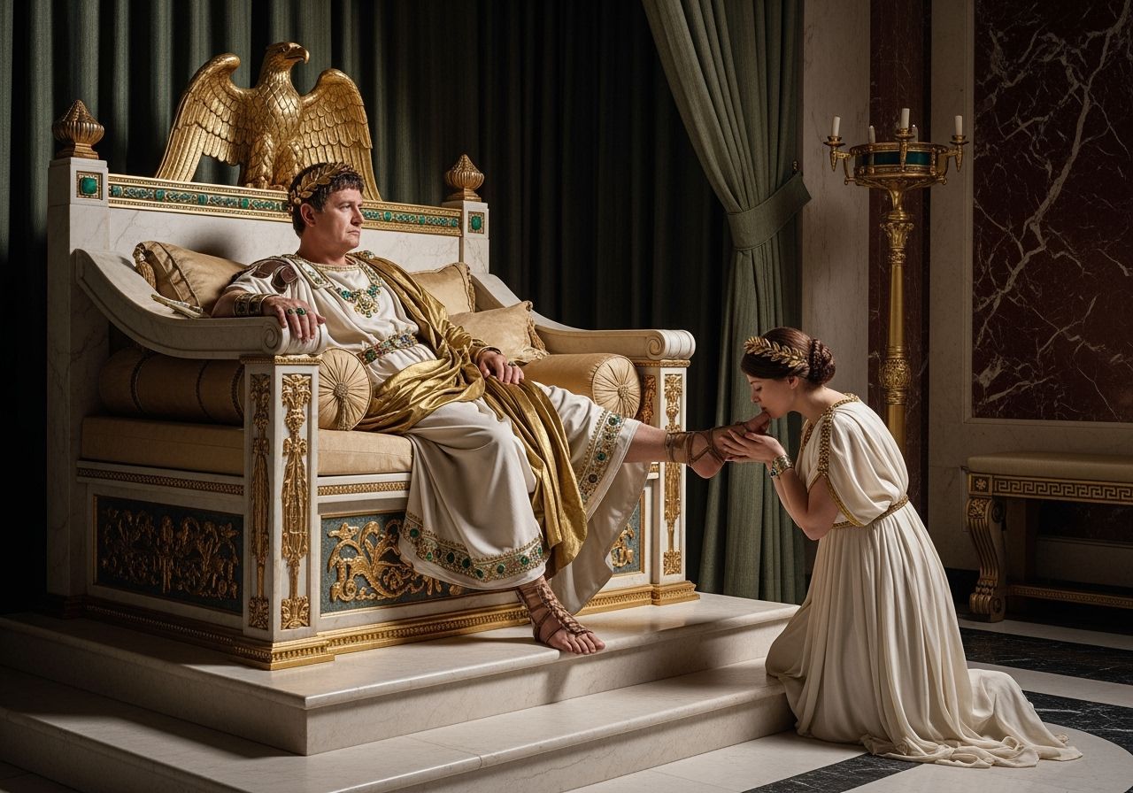 Luxurious Throne Room of Emperor Caligula in Ancient Rome