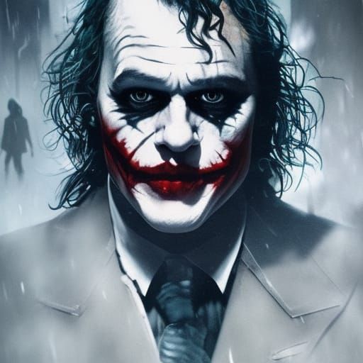 The Joker as Dark Fantasy Concept Art