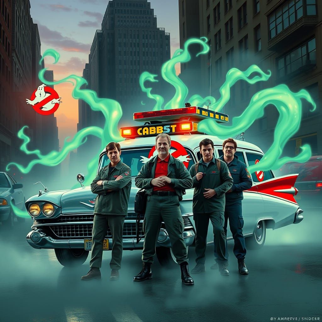 Ghostbusters Stand Ready Amidst Ectoplasmic Energy