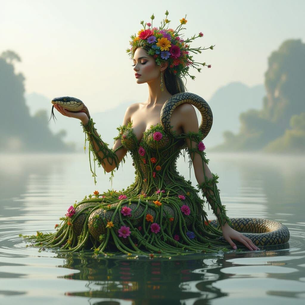 The snake offering...