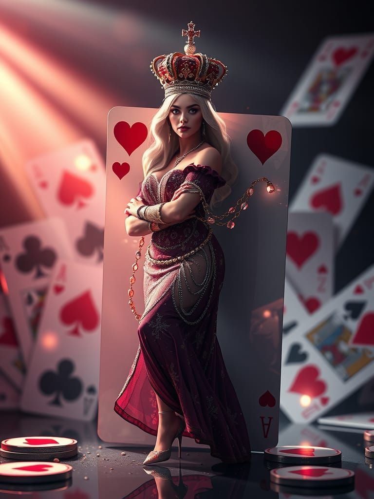 Majestic queen of hearts