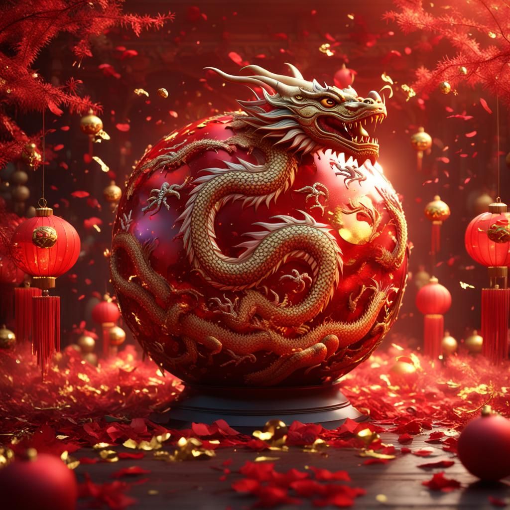 Dragon Orb Celebrates Chinese New Year