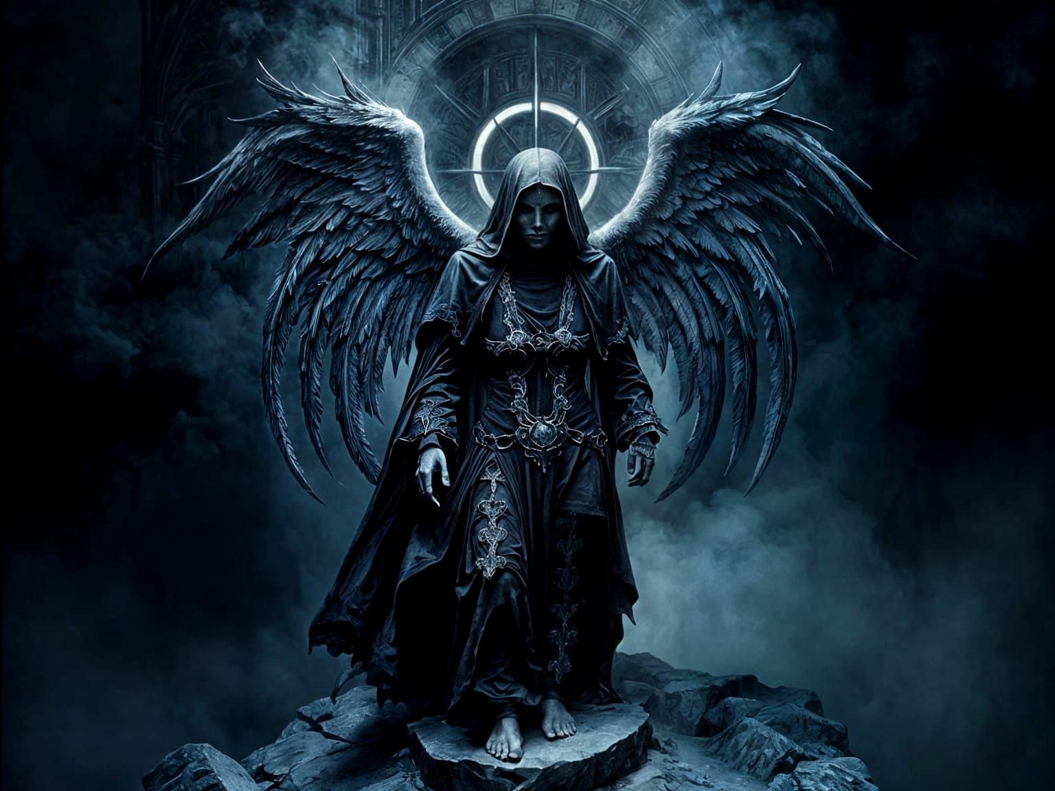 The Angel of Transition in Mystical Style