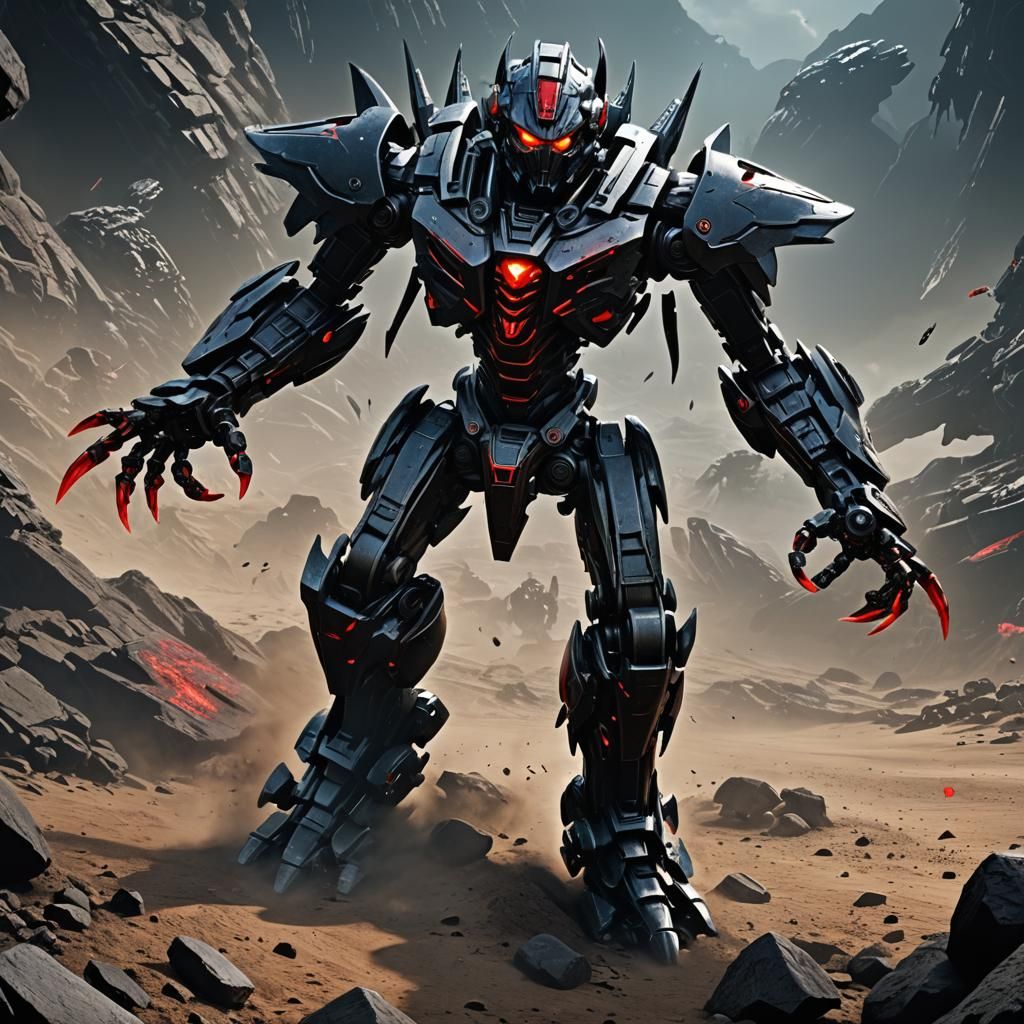 Menacing Shadow Bionicle Villain in Live Action Movie Poster