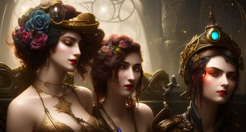 The steampunk librarians - couples