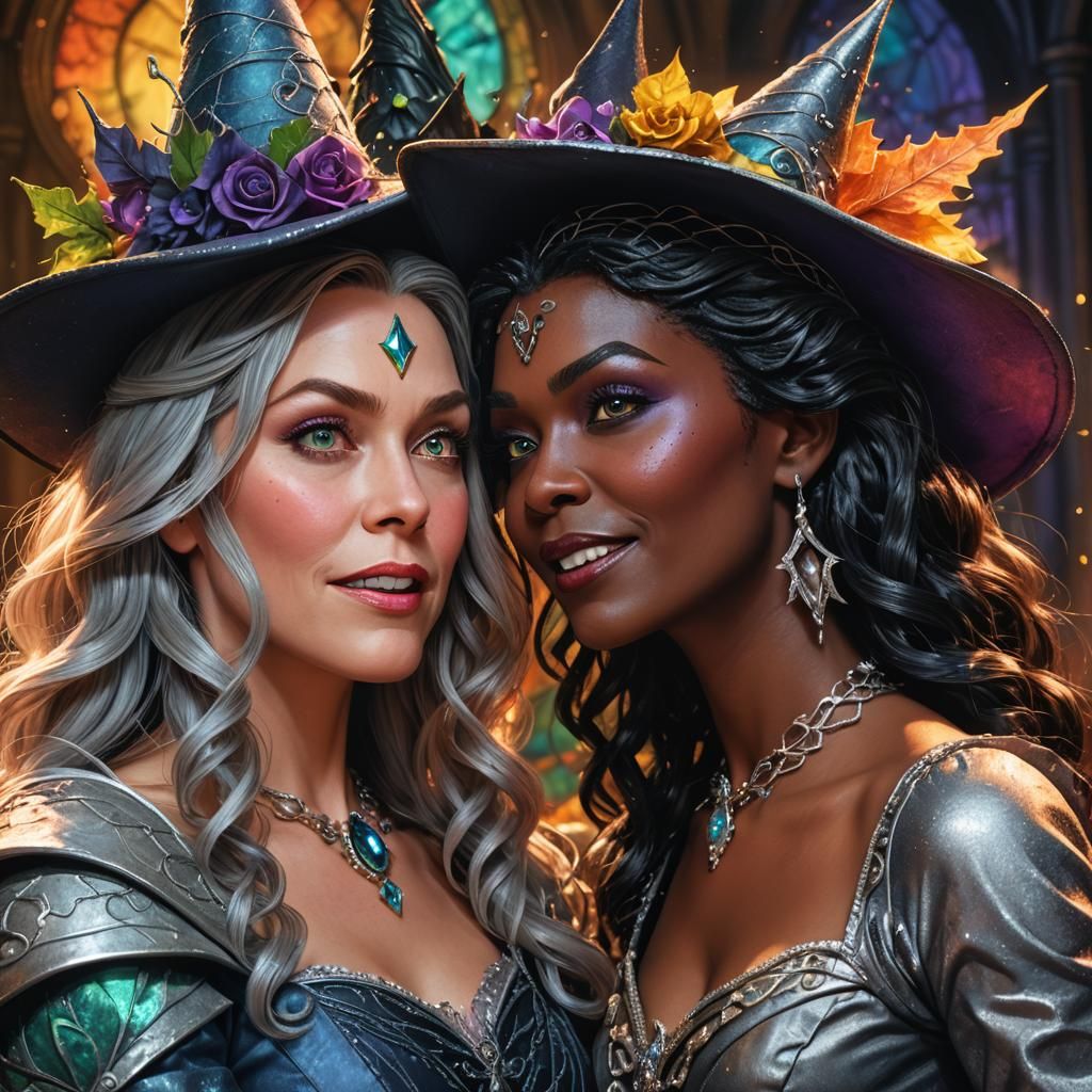 Hyperrealistic Wicked Witches Concept Art