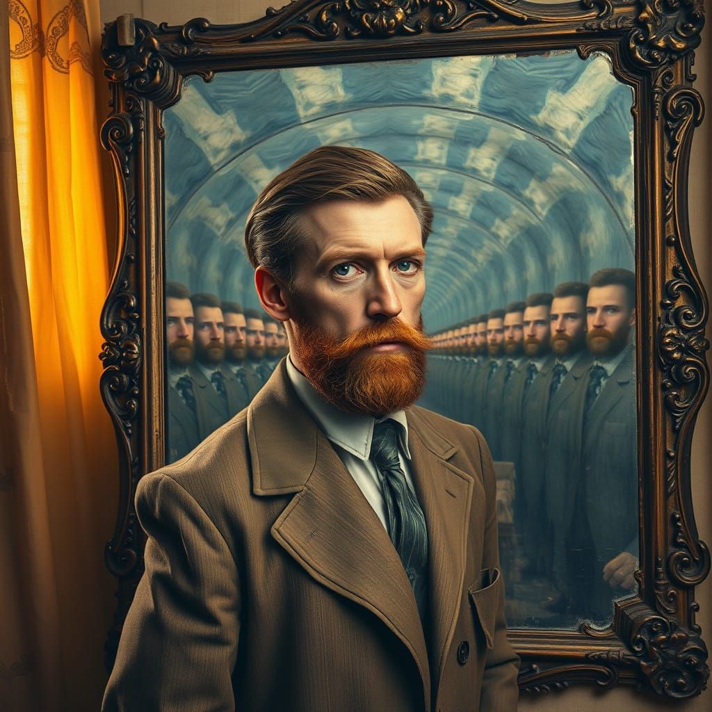 The Endless Mirror of Self-Discovery in Earthy Brushstrokes