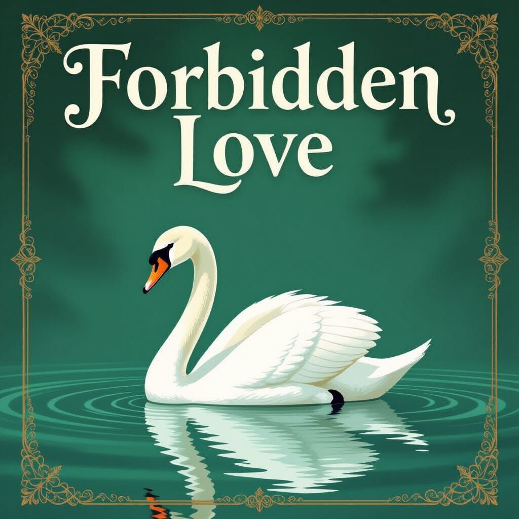 Forbidden Love Book Cover with Elegant Swan