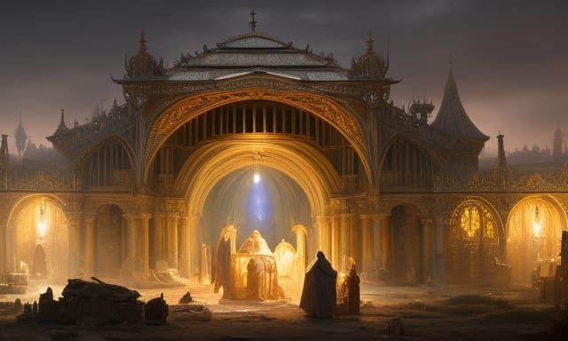 The Nativity: Hyperdetailed Digital Painting