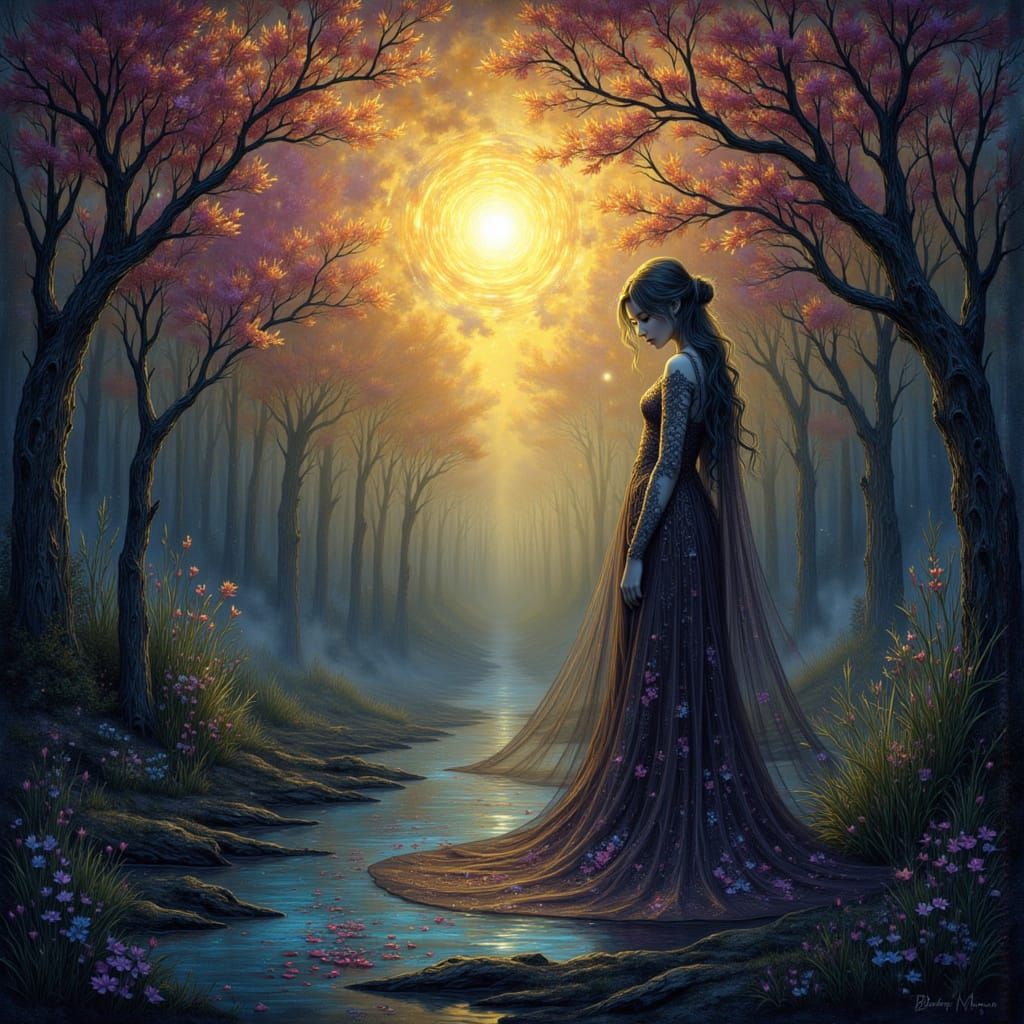 Prismfire Fantasy: Radiant Sadness in Light and Shadow