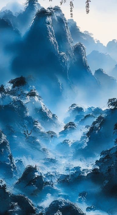 Classic Chinese Ink Landscape Painting