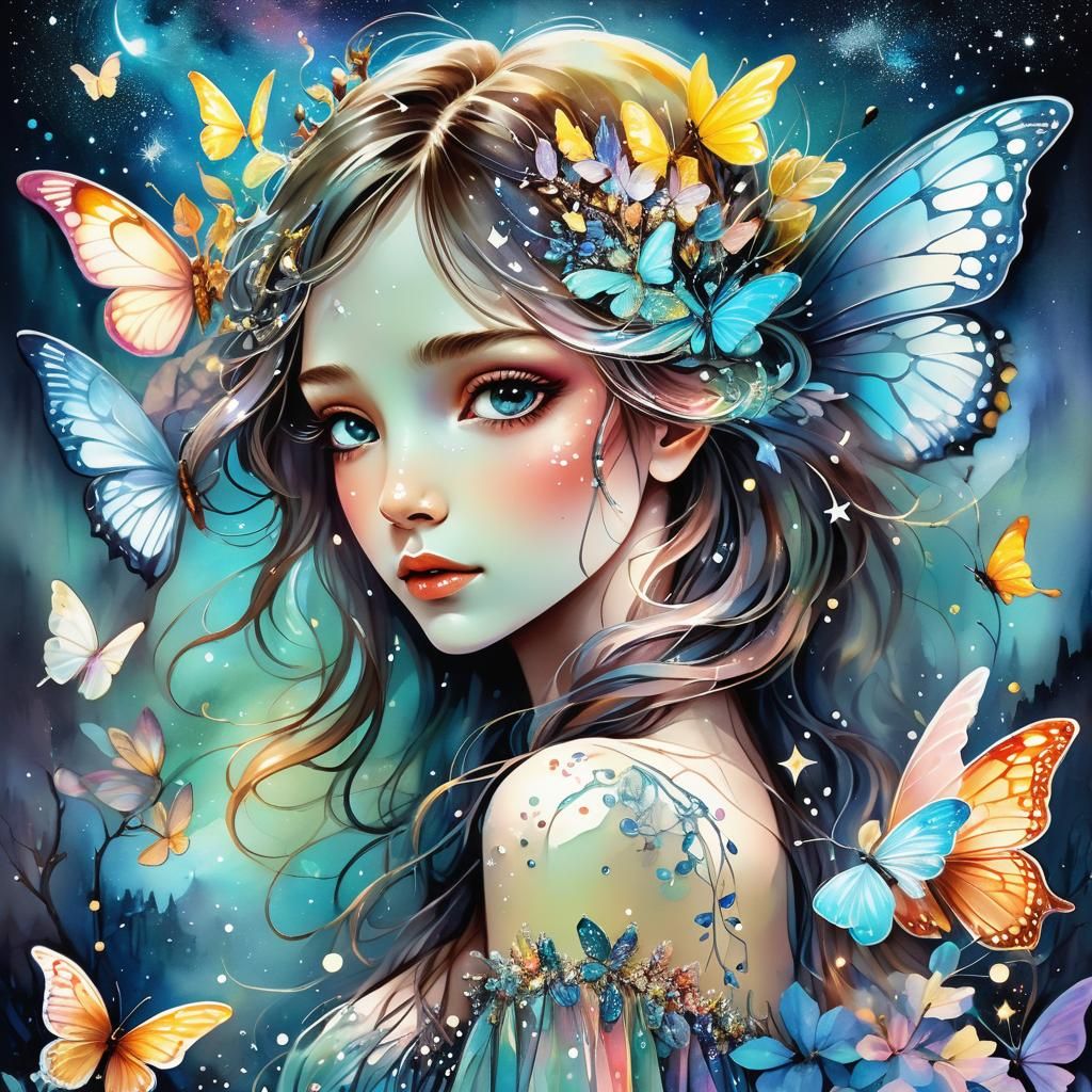 Butterfly lady