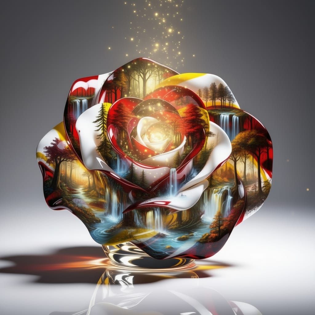 Enchanting Rose Gateway to Miniature Worlds