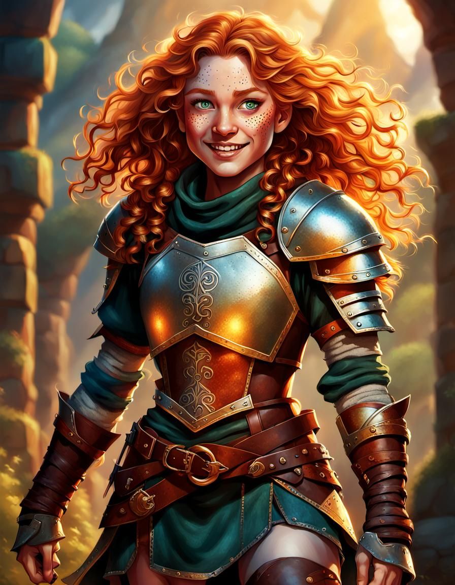 Vivacious Halfling Rogue Embarks on Quest