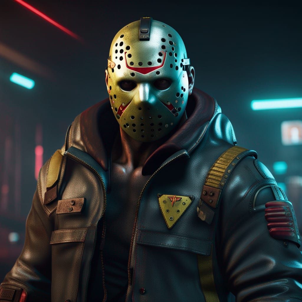 Jason Voorhees in Cyberpunk 2077 Style