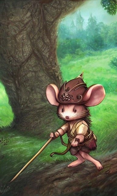 Chibi Mouse Knight on Sparrow Steed