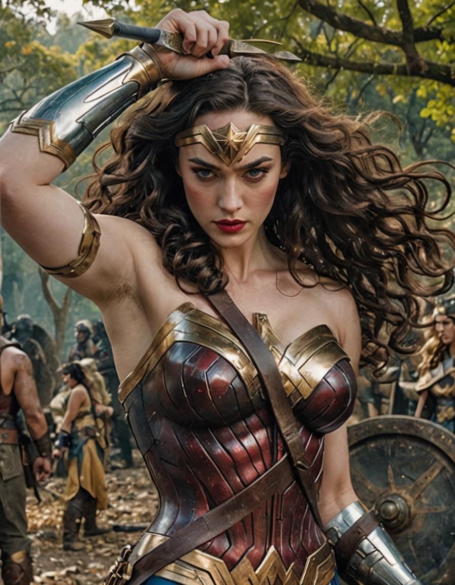 Kat Dennings dressed as Wonder Woman in 2010