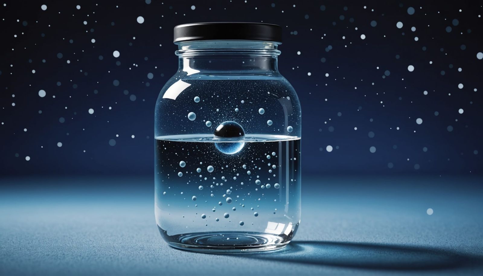 Vortex within a Glass Orb: A Surreal Dreamlike Scene