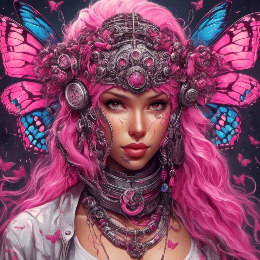 Survivor Helmet with Breast Cancer Awareness Imagery