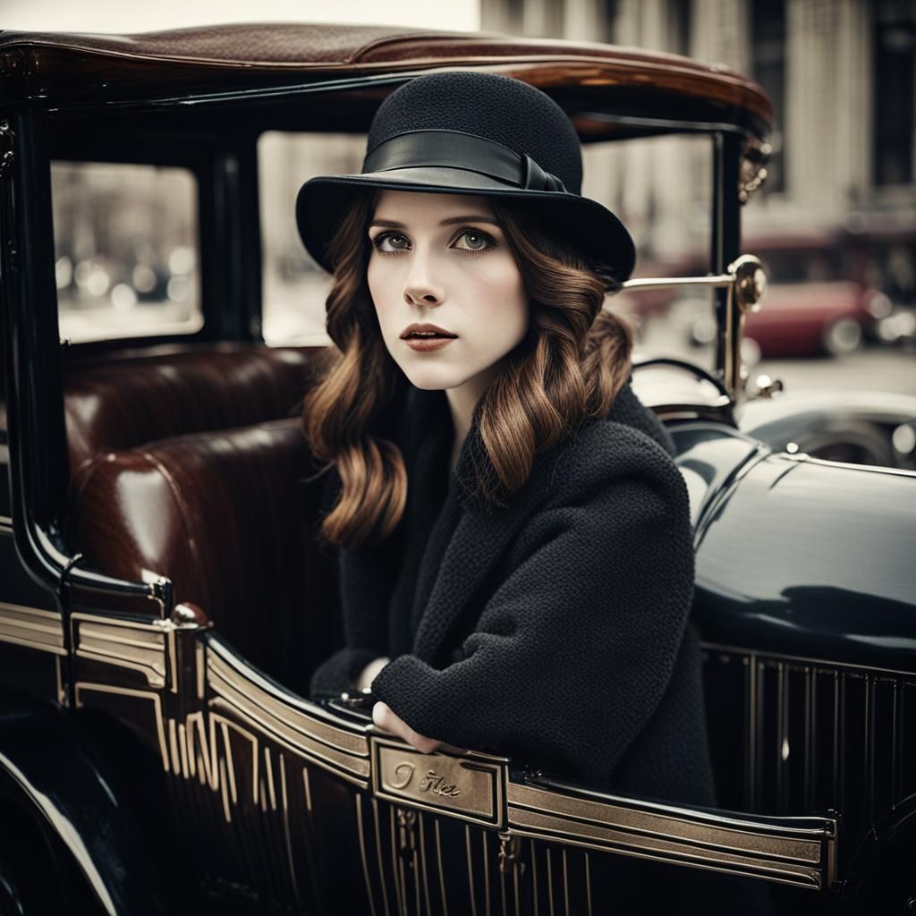 Anna Kendrick in 1920s Art Deco Chicago