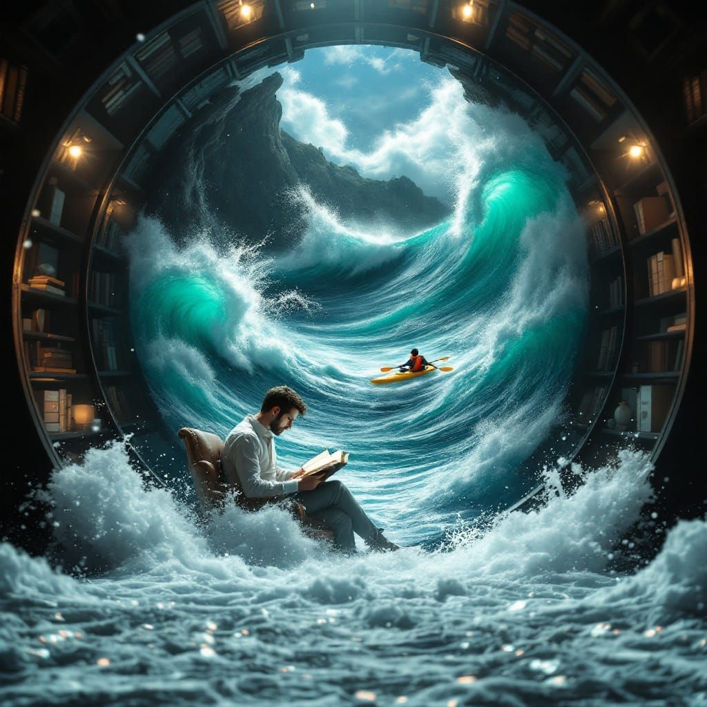 Library Mural Transforms into Dynamic Seascape