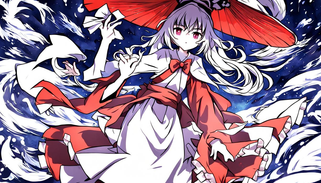 Anime Style Youkai Character from Touhou Project