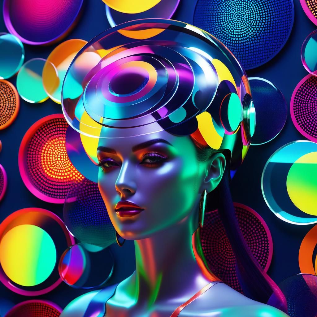 Futuristic Outlaw's Memory Extraction in Cyberpunk Style