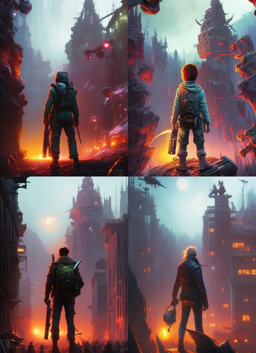 Detailed Crayon Caricature of Anthropomorphic Character