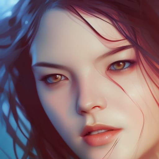 Amy Lee Portrait in Art Nouveau Style