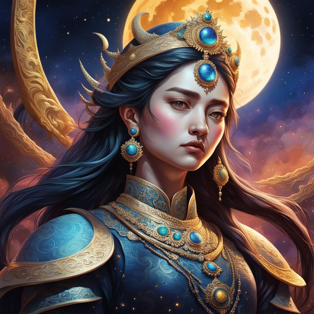 Hyperrealistic Queens of the Crescent Moon