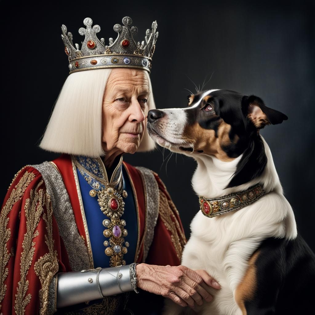 Dog gets Knighted by the Queen