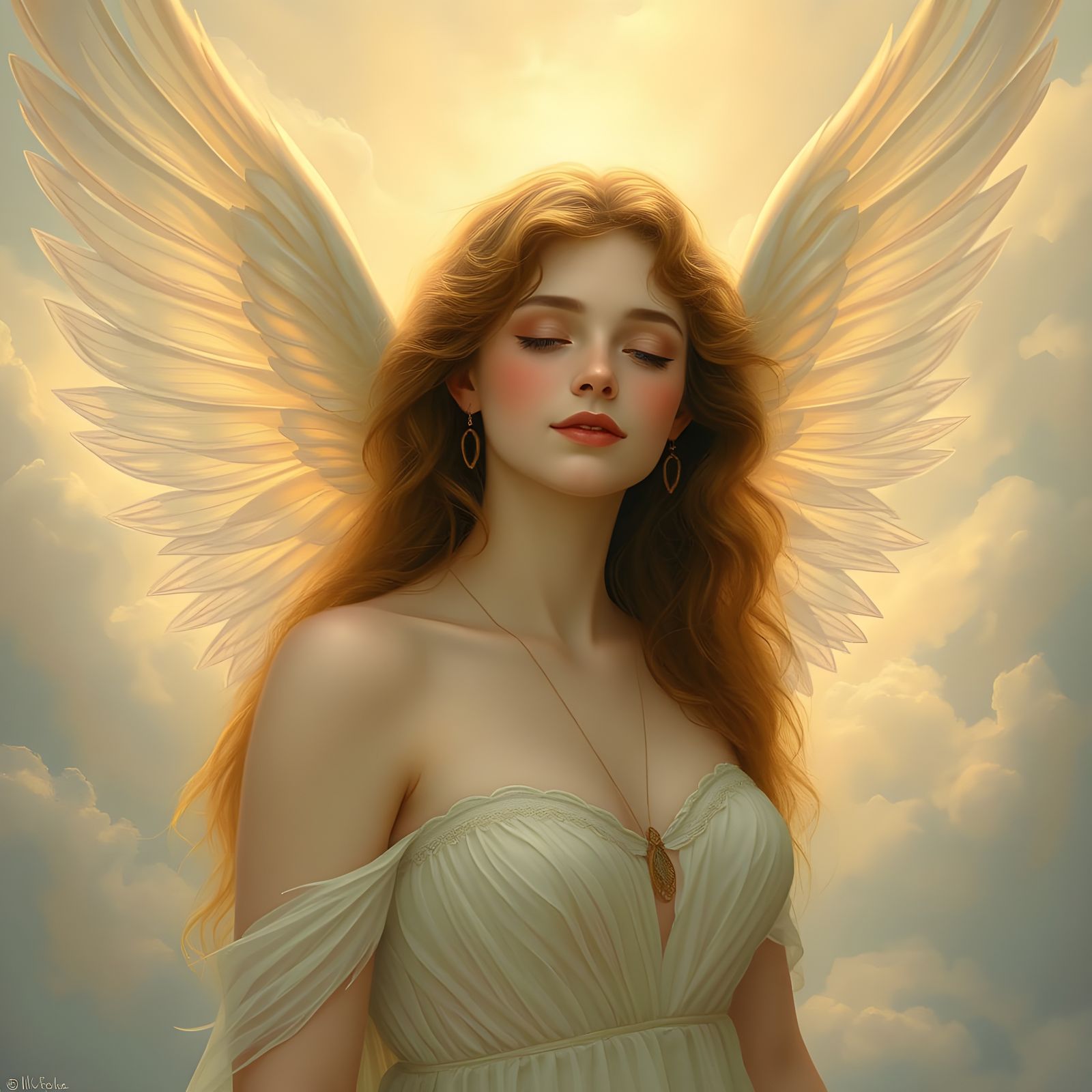 Celestial Being in Ethereal Glow