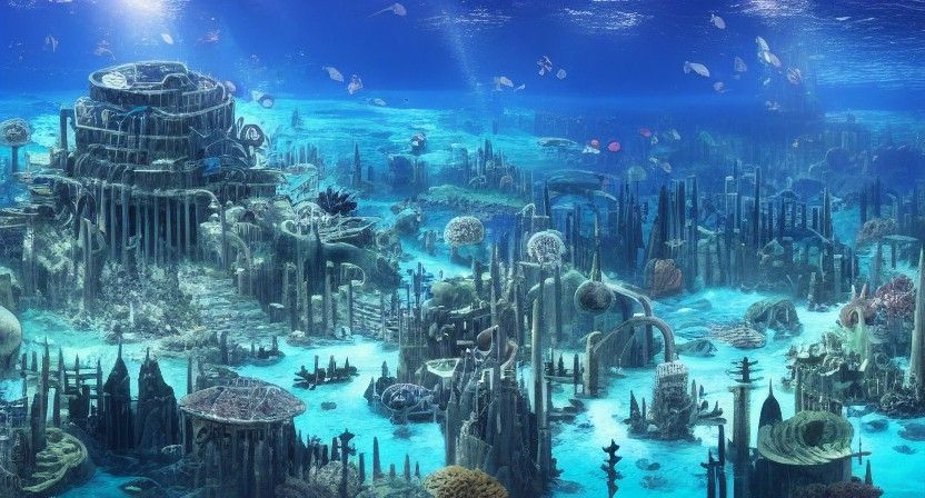 Underwater City Generated by AI