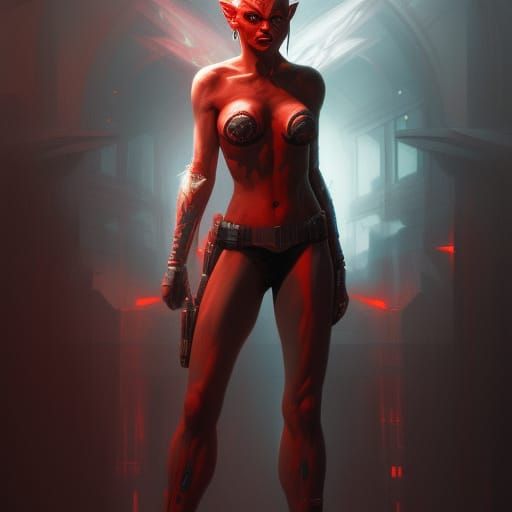 Darth Talon Portrait in Art Nouveau Style