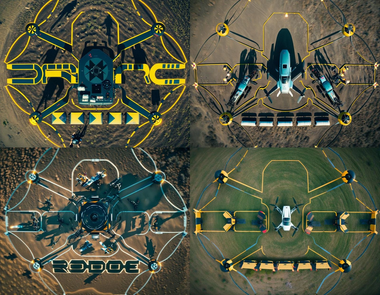 Dramatic Drone Rodeo: Cinematic Film Still