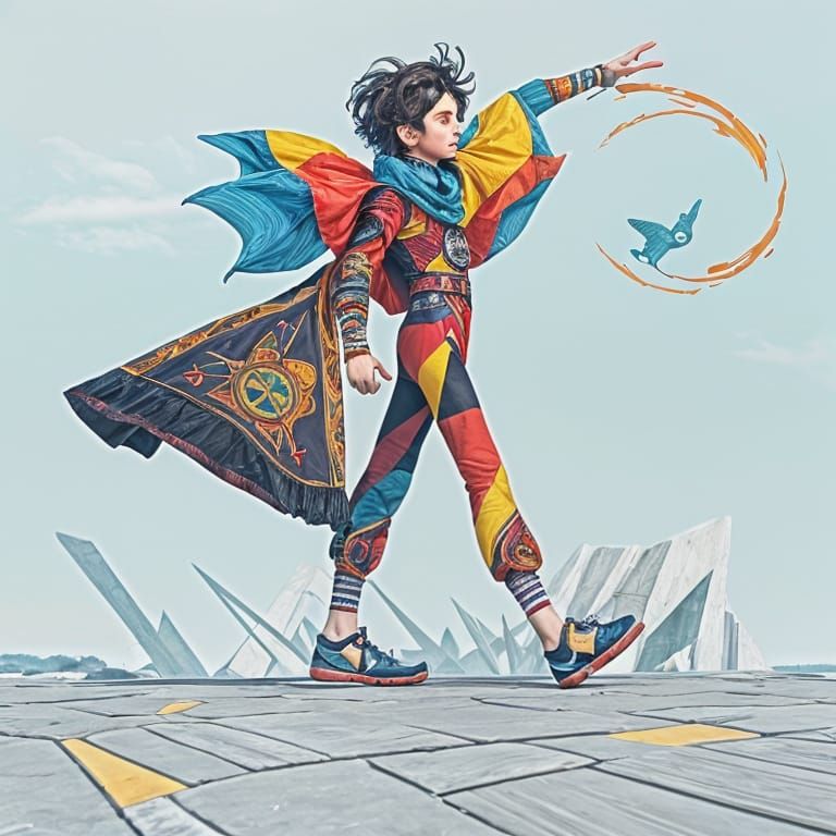 Retrofuturistic Master Declines Invitation, Strolling Throug...