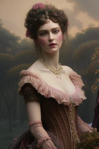 Princess Briar Rose in Rococo Style