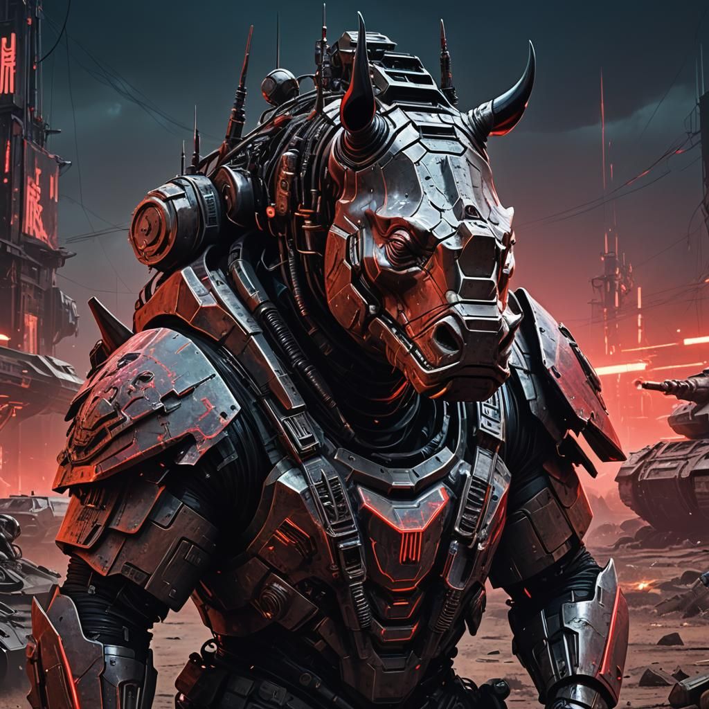 Cybernetic Beast Emerges from Post-Apocalyptic Shadows in Ne...