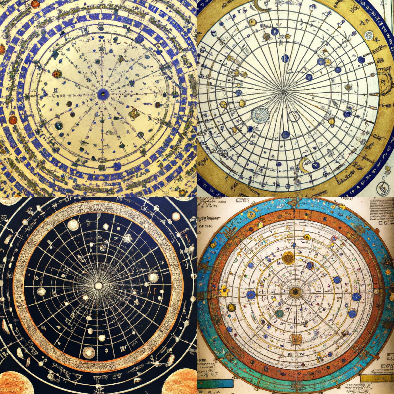 Medieval Astronomical Charts