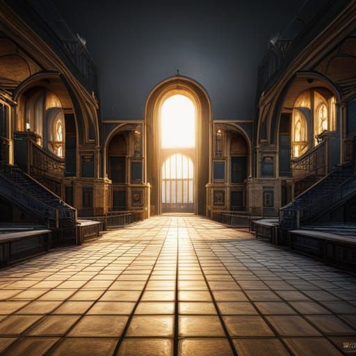 Detailed Matte Painting of a Cat's Eye