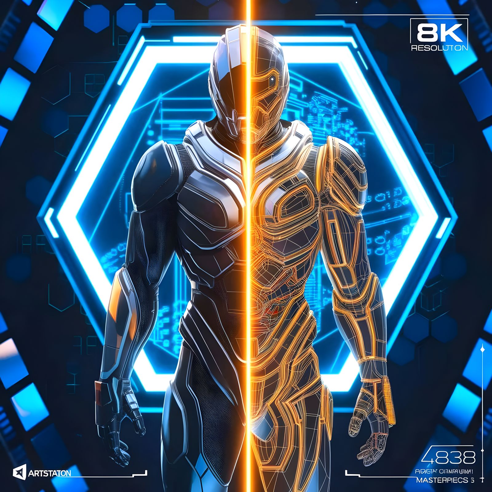 Exosuit Schematic Splash Ideogram