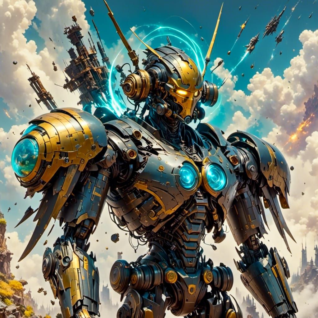 Futuristic cyborg <lora:Epic Sci Fi:1.0> <lora:Stunning:1.0>