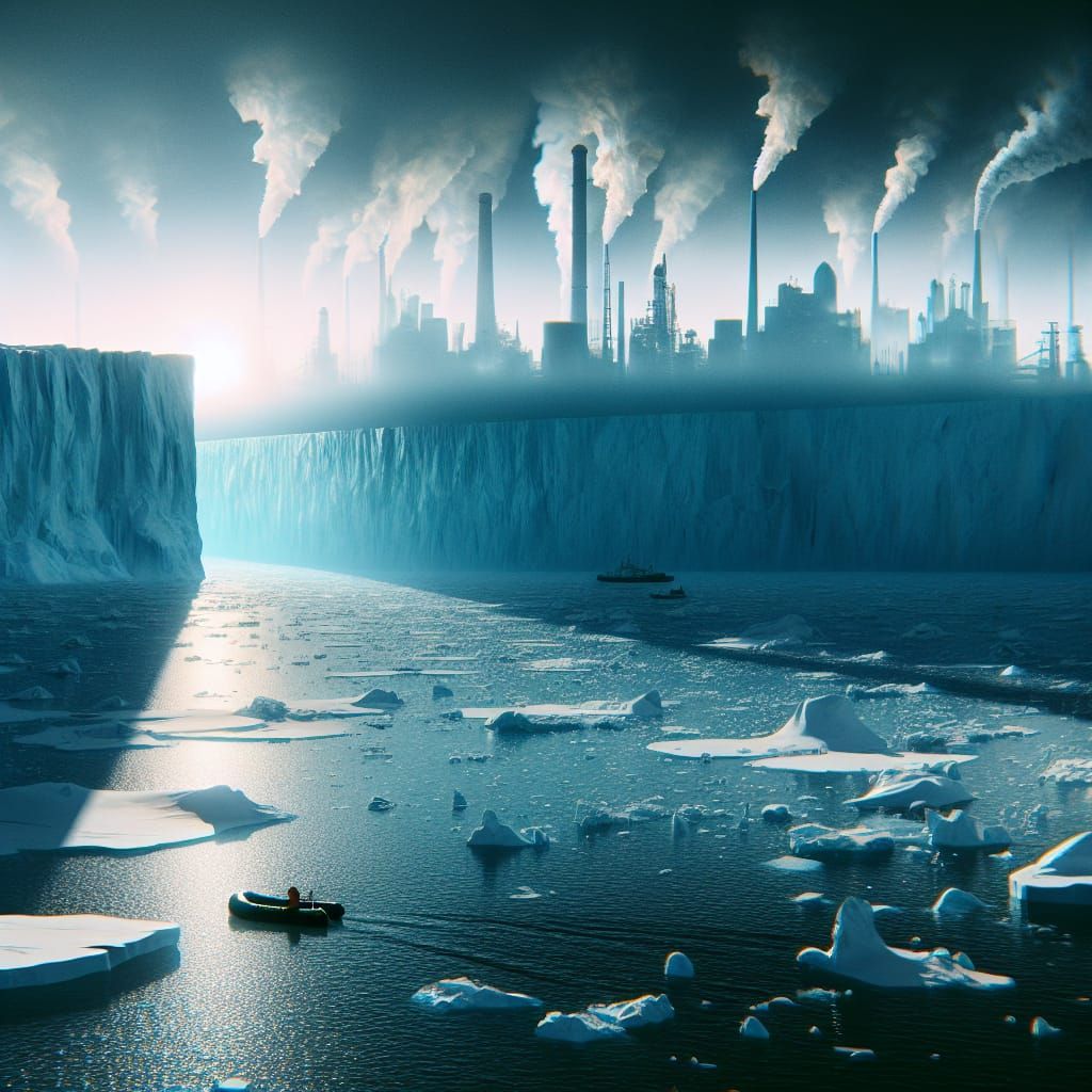 Arctic Shadow City: A Fantasy Concept Art