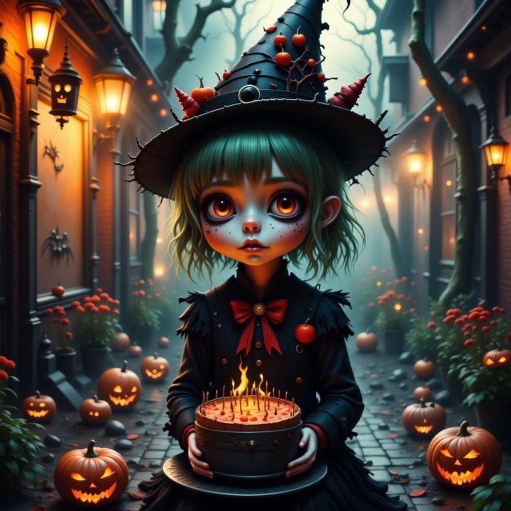 Cute Spooky Birthday Party Celebration