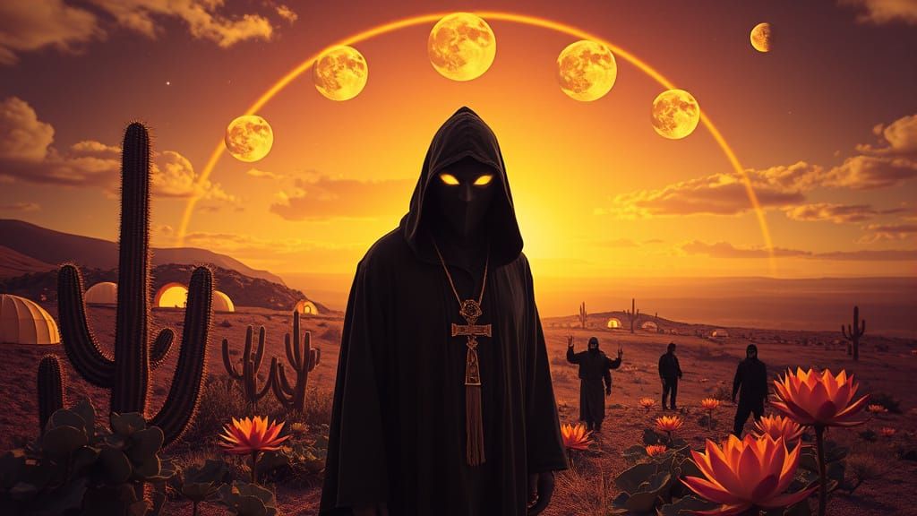 Andromeda Collision Zone with Gothic Monk