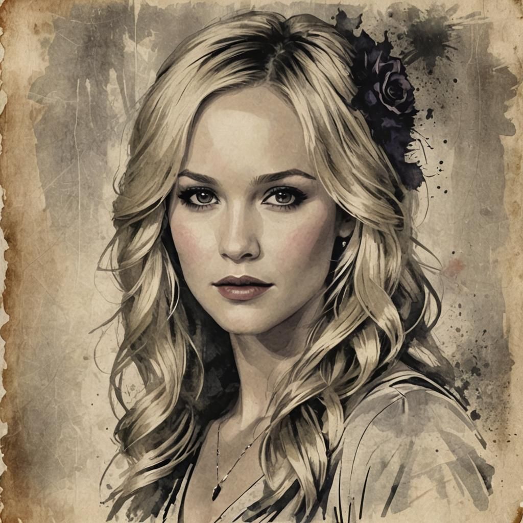 Caroline Forbes Portrait from The Vampire Diaries